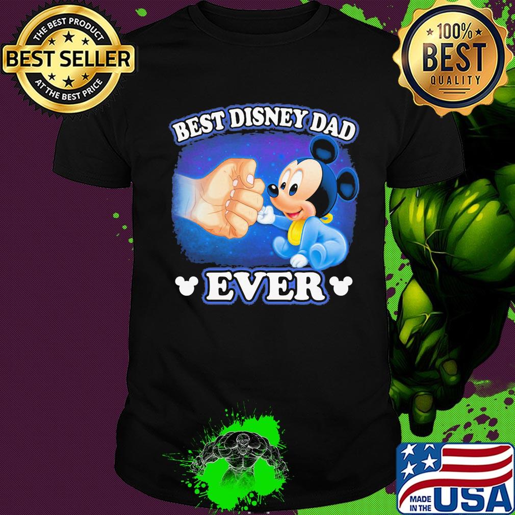 Mickey mouse best disney dad ever happy father's day shirt