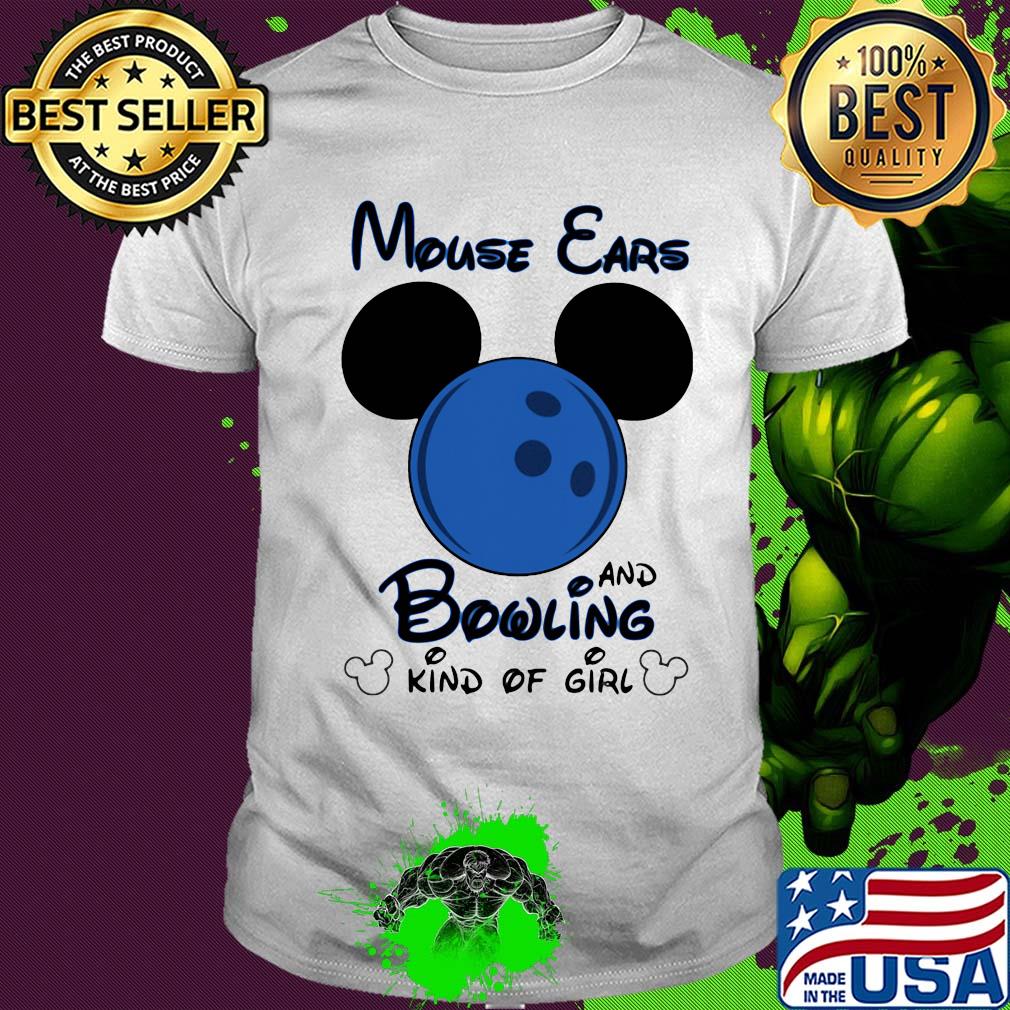 Mickey mouse ears and bowling kind of girl shirt