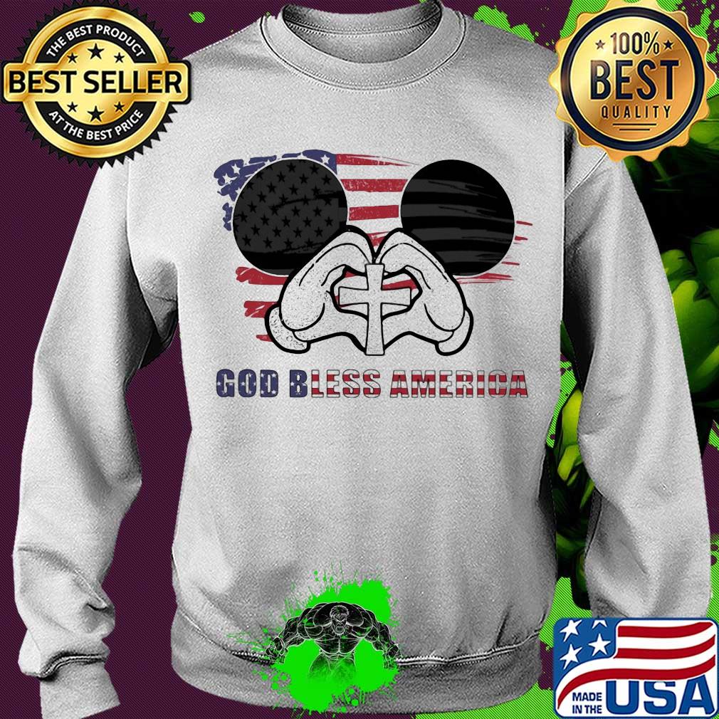 Mickey mouse god bless america flag independence day s Sweater Mickey mouse god bless america flag independence day s Sweater