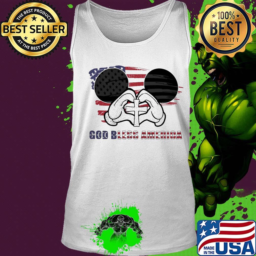 Mickey mouse god bless america flag independence day s Tank top Mickey mouse god bless america flag independence day s Tank top