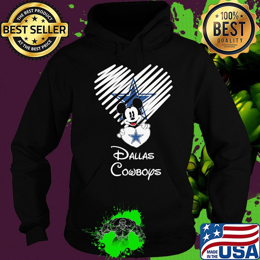 Mickey mouse hug heart dallas cowboys logo s Hoodie Mickey mouse hug heart dallas cowboys logo s Hoodie