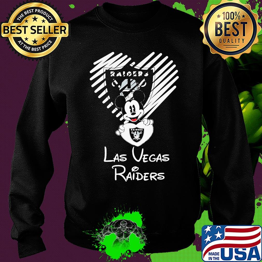 Mickey mouse hug heart las vegas raiders logo s Sweater Mickey mouse hug heart las vegas raiders logo s Sweater