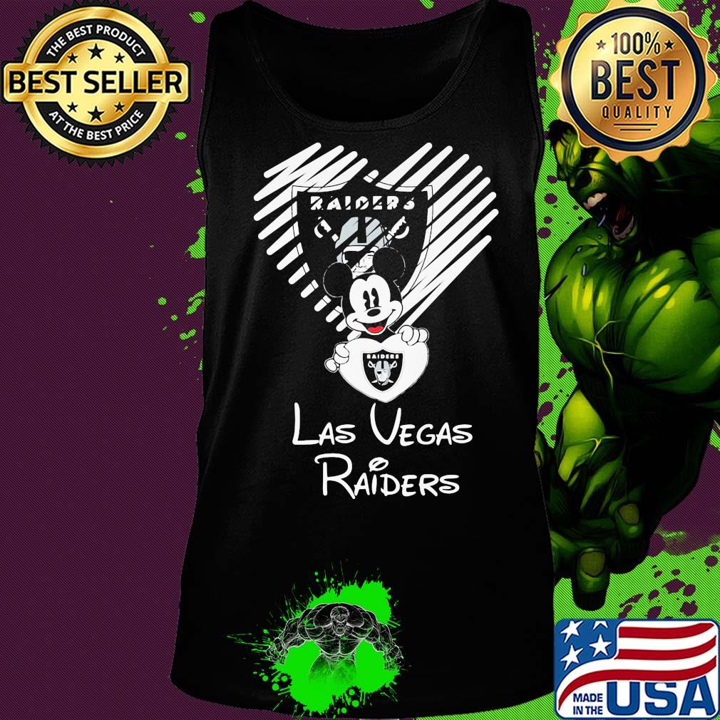 Mickey mouse hug heart las vegas raiders logo s Tank top Mickey mouse hug heart las vegas raiders logo s Tank top