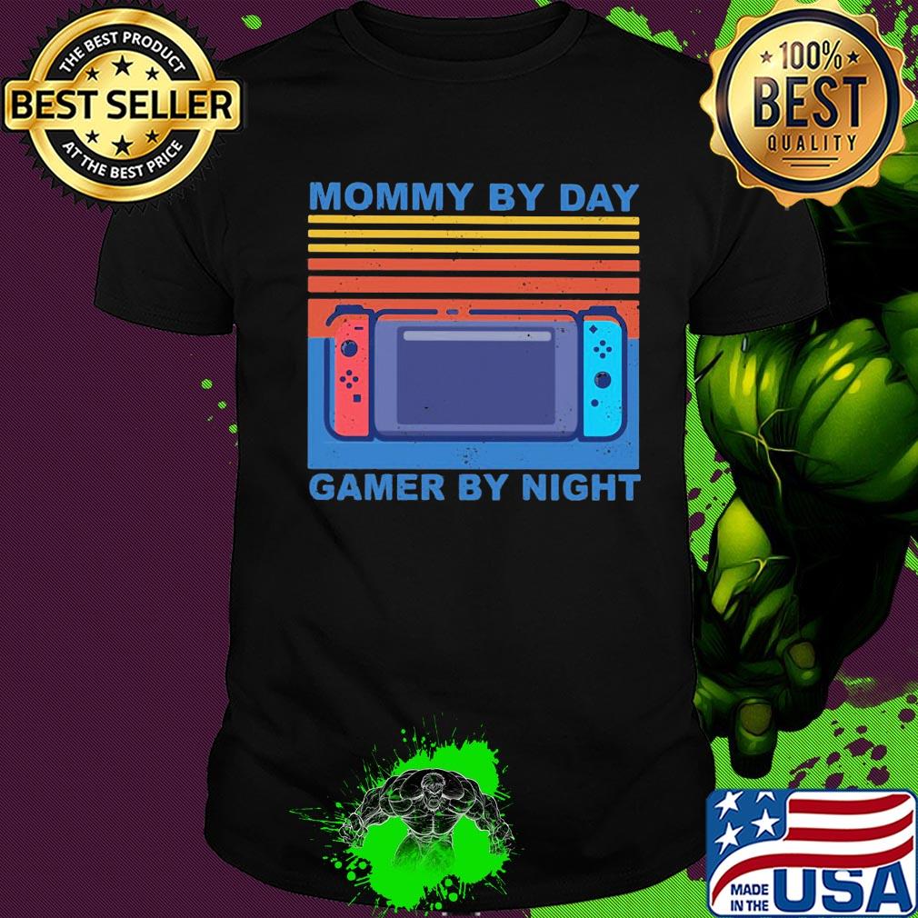 Mommy by day gamer by night vintage shirt