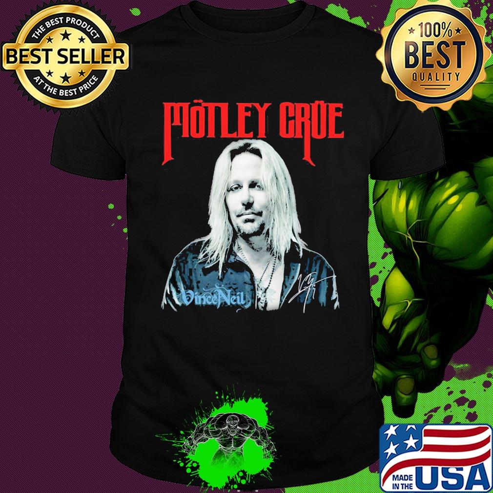 Motley Crue vince neil signature shirt