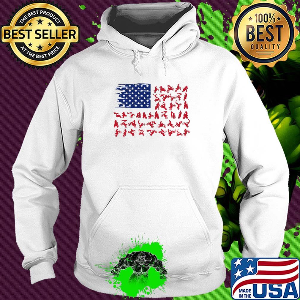Motocross American flag veteran Independence Day s Hoodie Motocross American flag veteran Independence Day s Hoodie