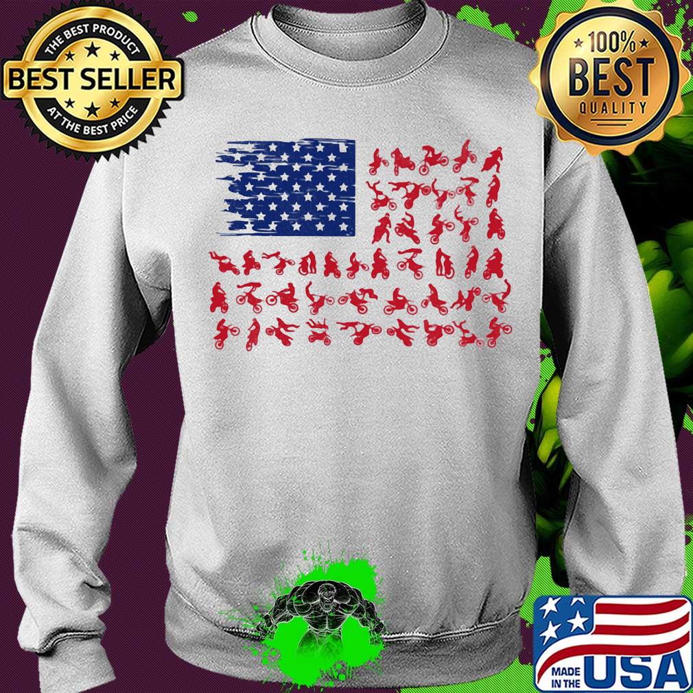 Motocross American flag veteran Independence Day s Sweater Motocross American flag veteran Independence Day s Sweater