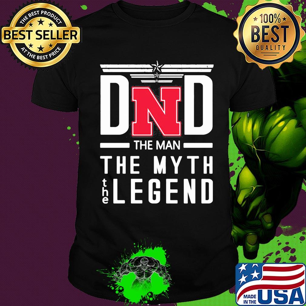 Nebraska cornhuskers dad the man the myth legend happy father's day shirt