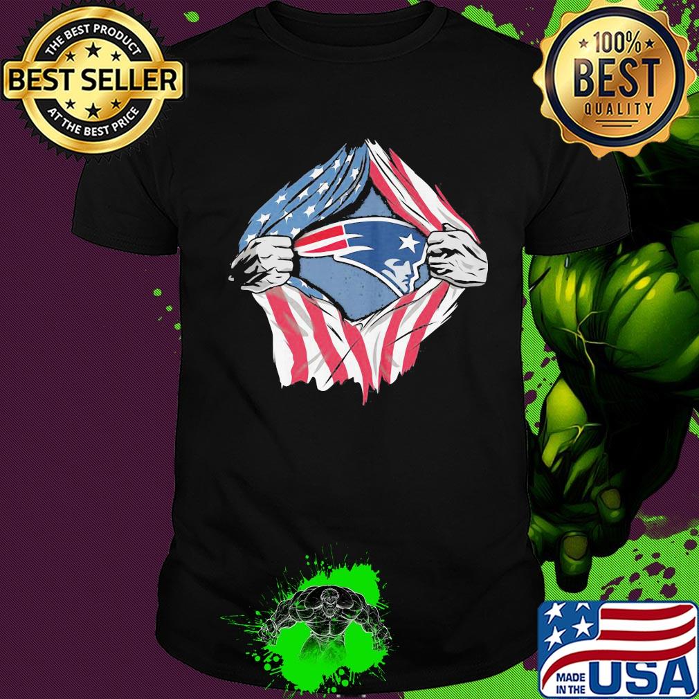 New england patriots football american flag independence day shirt