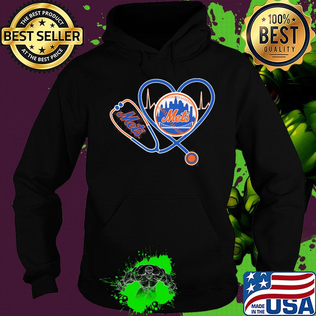 New York Mets nurse heart s Hoodie New York Mets nurse heart s Hoodie