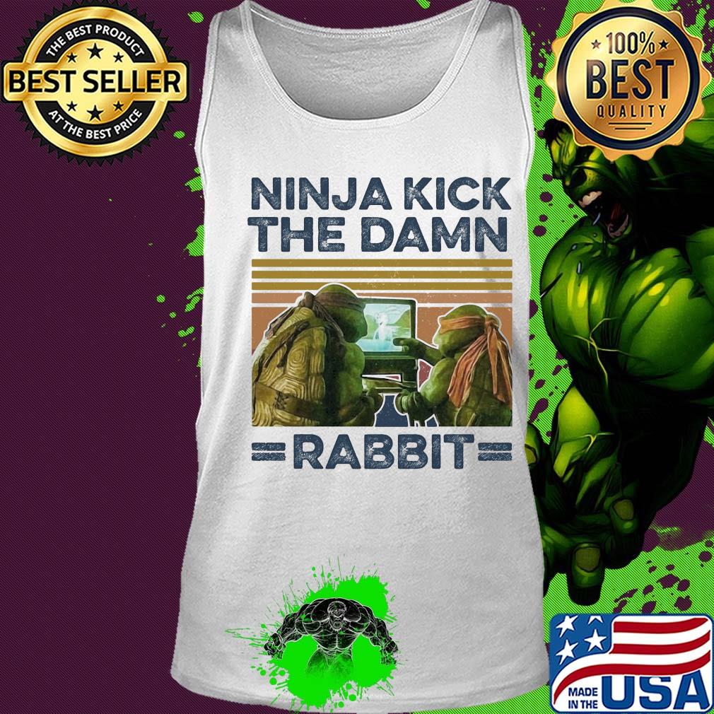 Ninja kick the damn rabbit vintage s Tank top Ninja kick the damn rabbit vintage s Tank top