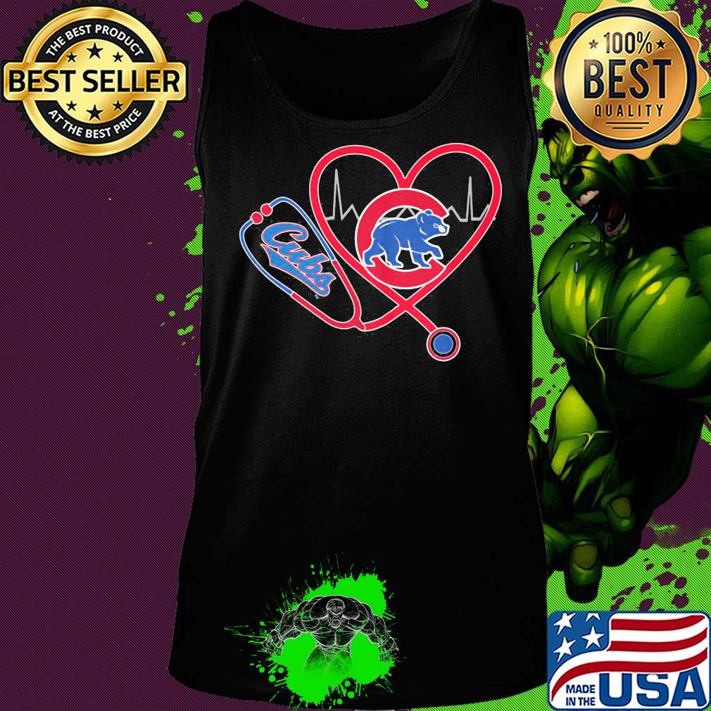 Nurse chicago cubs stethoscope heartbeat s Tank top Nurse chicago cubs stethoscope heartbeat s Tank top