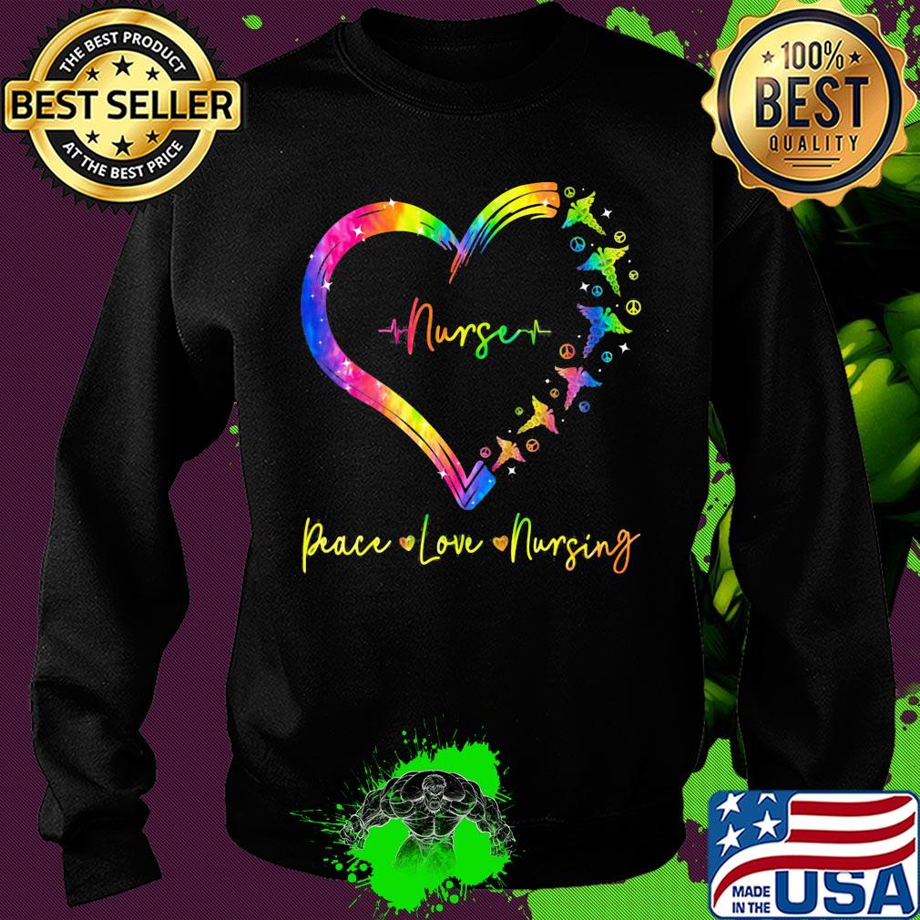 Nurse peace love nursing heart s Sweater Nurse peace love nursing heart s Sweater