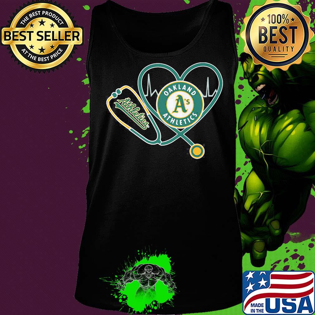 Oakland Athletics nurse heart s Tank top Oakland Athletics nurse heart s Tank top