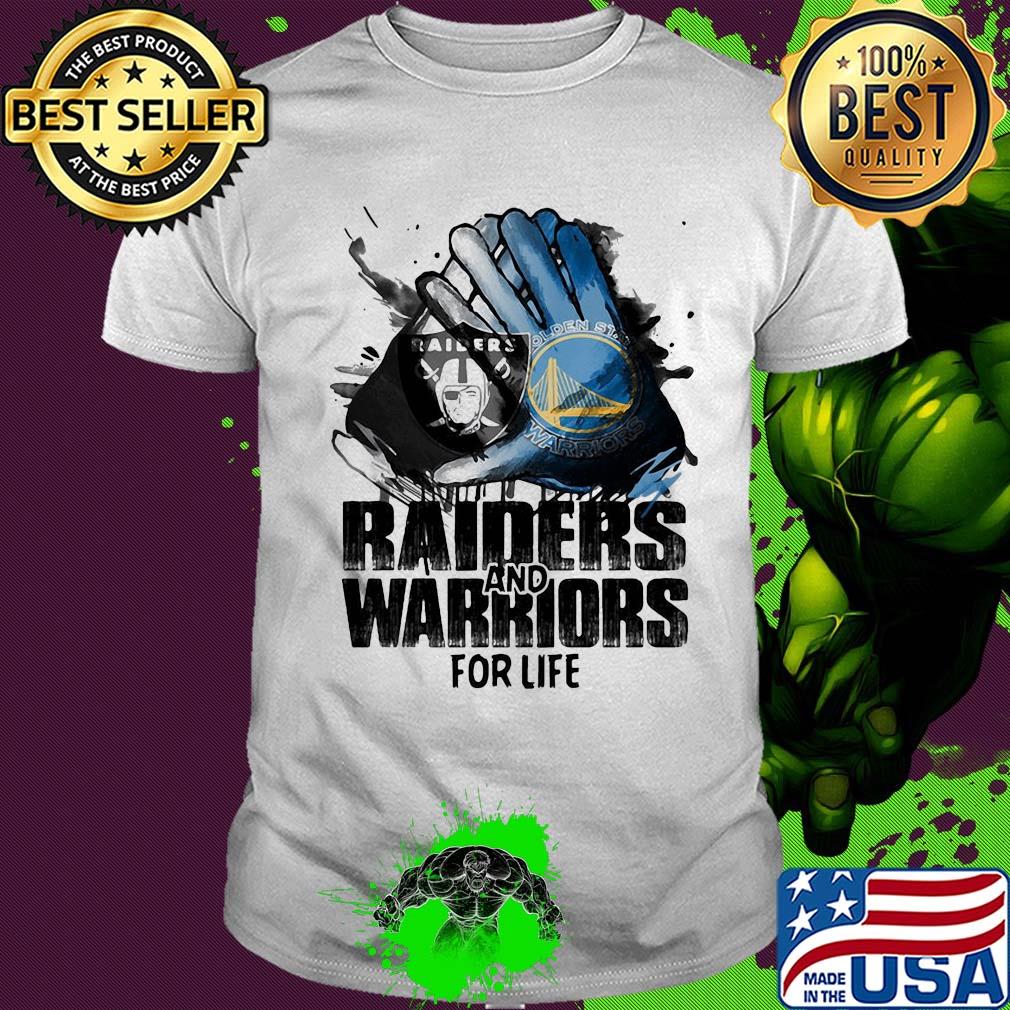 Oakland Raiders and golden state warriors for life art shirt
