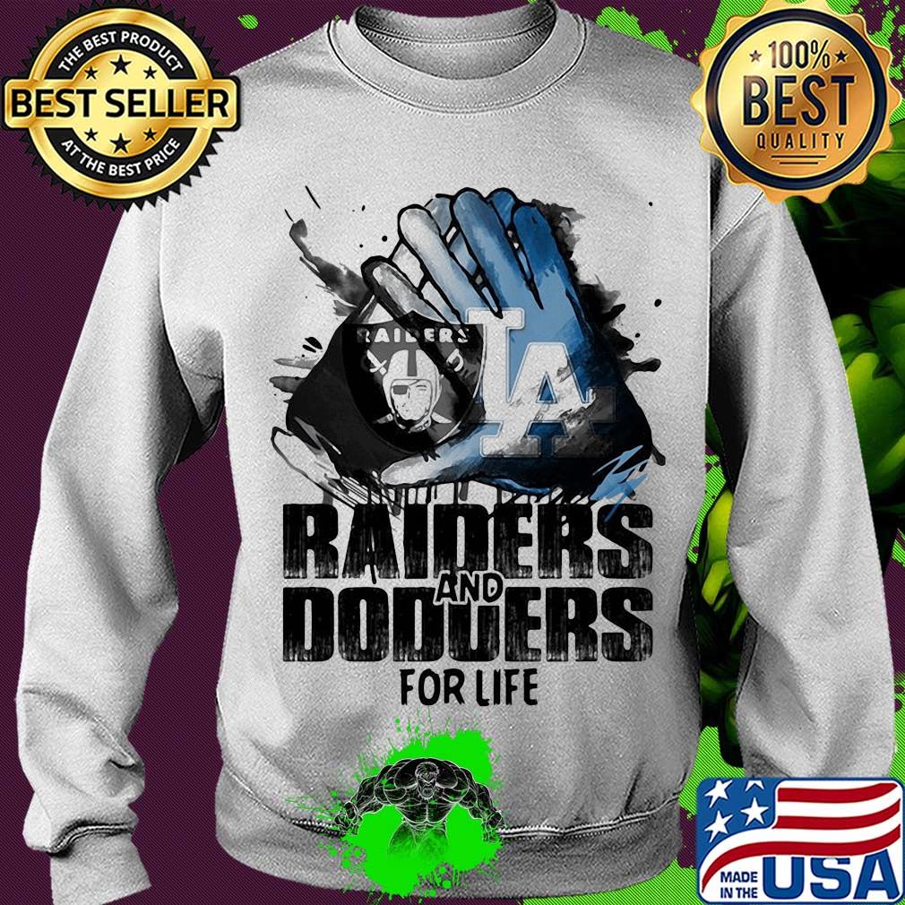 Oakland Raiders and los angeles dodgers for life art s Sweater Oakland Raiders and los angeles dodgers for life art s Sweater