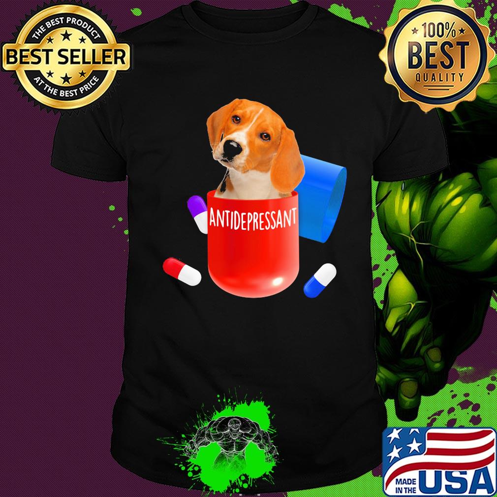 Official antidepressant beagle dog shirt