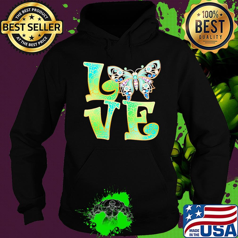 Official Love Butterfly mandala s Hoodie Official Love Butterfly mandala s Hoodie