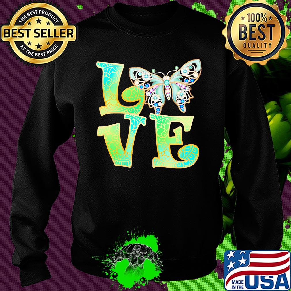 Official Love Butterfly mandala s Sweater Official Love Butterfly mandala s Sweater