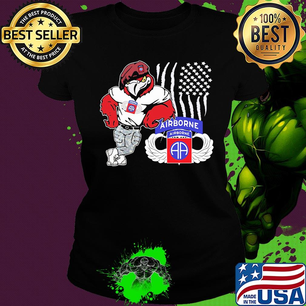 Paratrooper airborne american flag bird s Ladies tee Paratrooper airborne american flag bird s Ladies tee