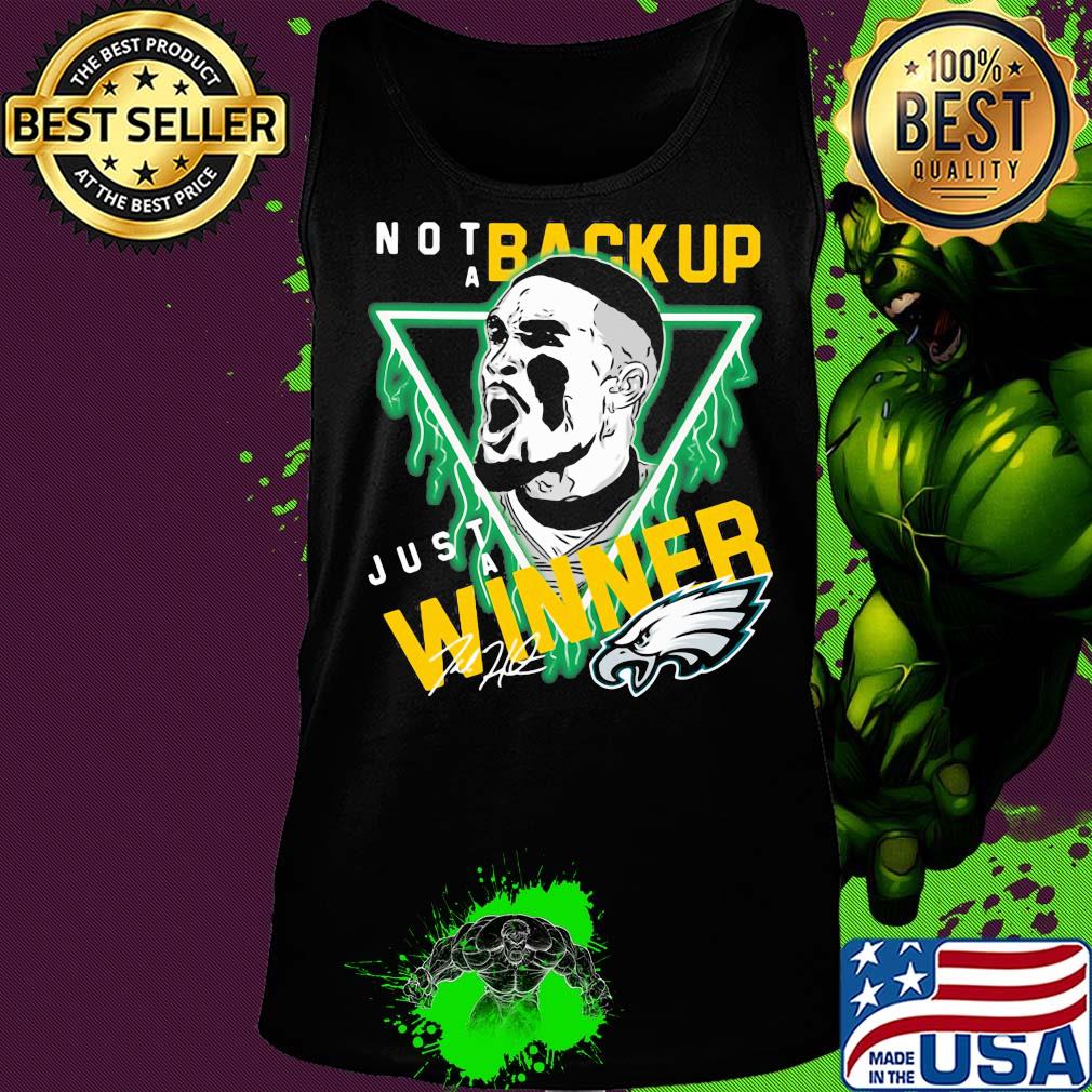 Philadelphia Eagles Jalen hurts not a backup just a winner s Tank top Philadelphia Eagles Jalen hurts not a backup just a winner s Tank top