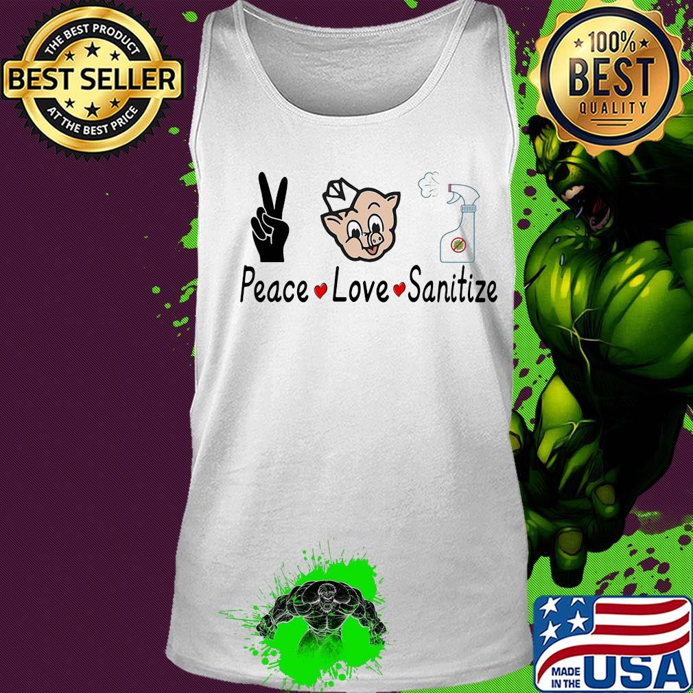Piggly wiggly peace love sanitize covid-19 s Tank top Piggly wiggly peace love sanitize covid-19 s Tank top