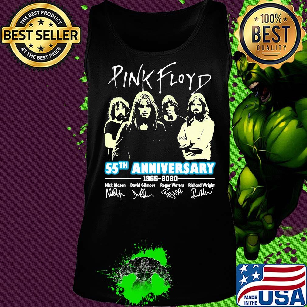 Pink Floyd 55th anniversary 1965-2020 signature s Tank top Pink Floyd 55th anniversary 1965-2020 signature s Tank top