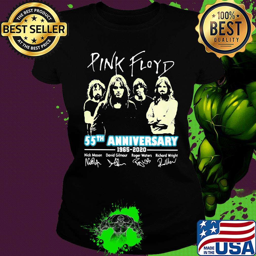 Pink floyd band 55th anniversary 1965 2020 signatures s Ladies tee Pink floyd band 55th anniversary 1965 2020 signatures s Ladies tee