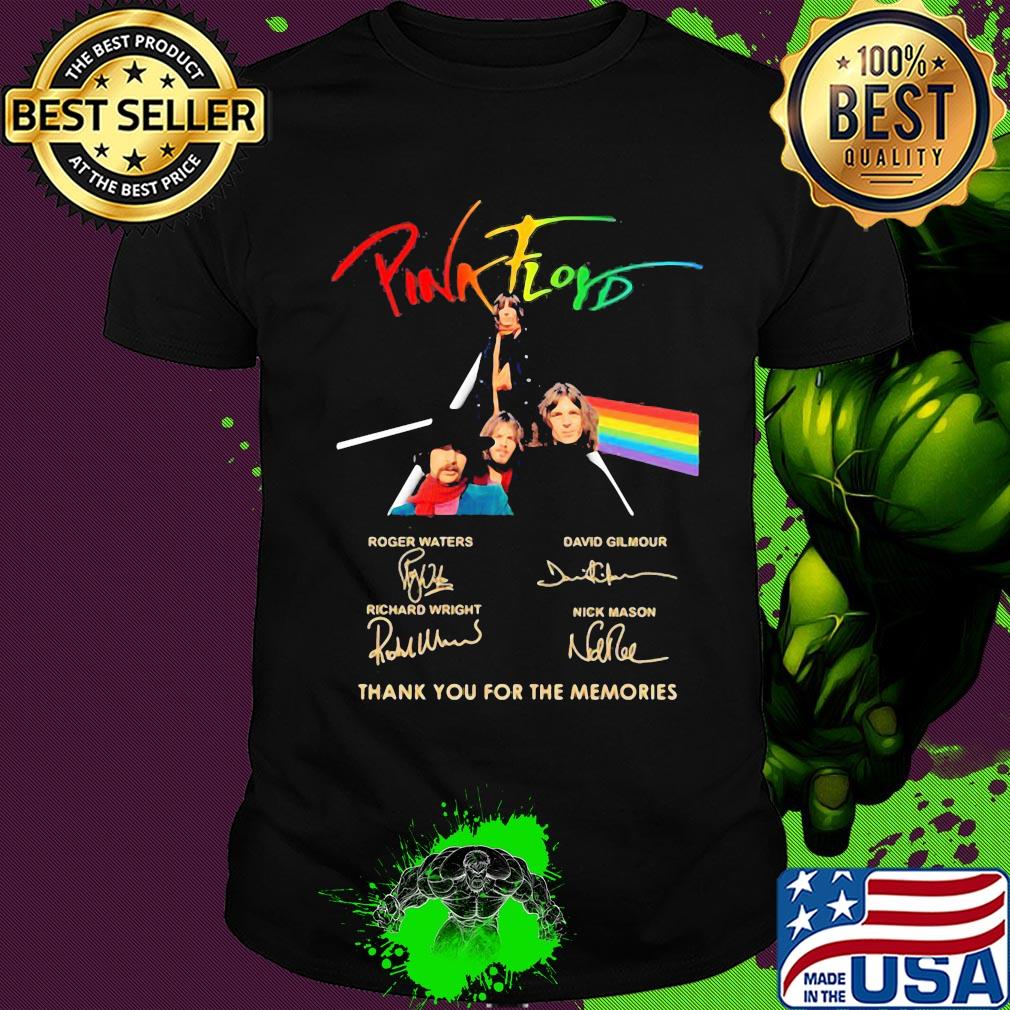 Pink floyd thank you for the memories signatures shirt Pink floyd thank you for the memories signatures shirt