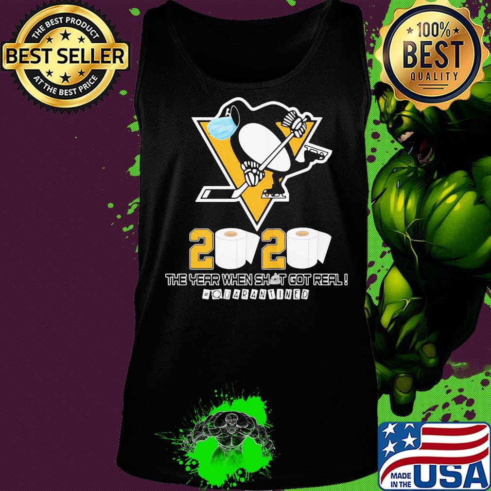 Pittsburgh penguins hockey 2020 the year when shit got real quarantined toilet paper mask covid-19 s Tank top Pittsburgh penguins hockey 2020 the year when shit got real quarantined toilet paper mask covid-19 s Tank top