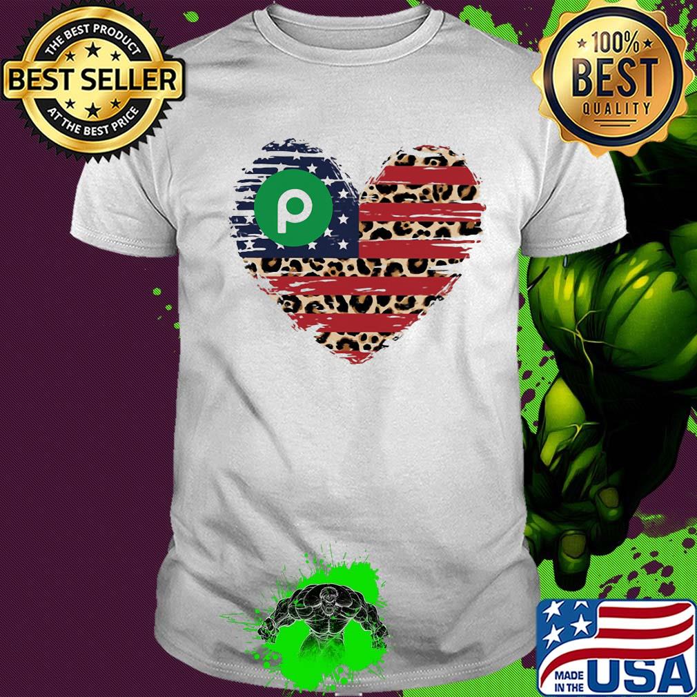 Publix heart American flag veteran Independence Day shirt