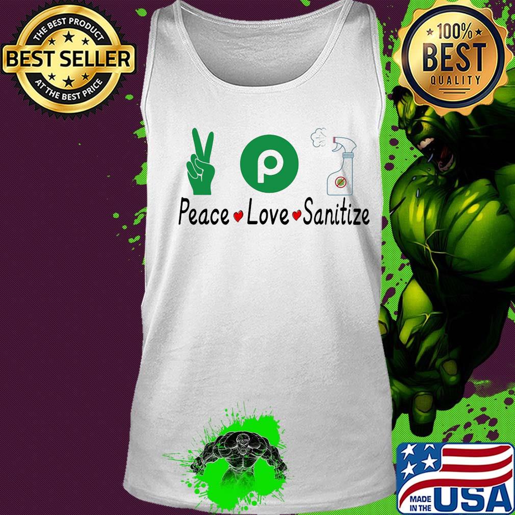 Publix peace love sanitize covid-19 s Tank top Publix peace love sanitize covid-19 s Tank top