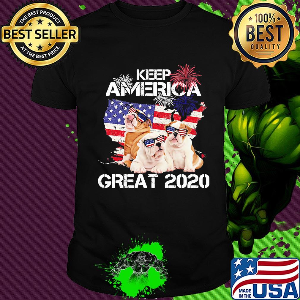 Pug keep America great 2020 firework independence day shirt