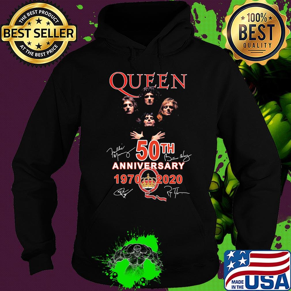 Queen 50th anniversary 1970-2020 signature s Hoodie Queen 50th anniversary 1970-2020 signature s Hoodie