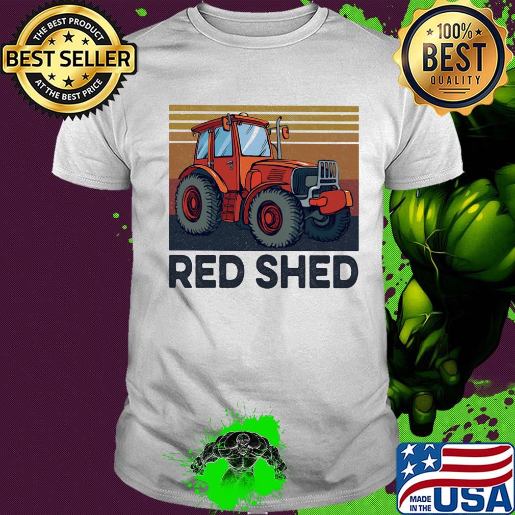 Red shed trucker vintage shirt