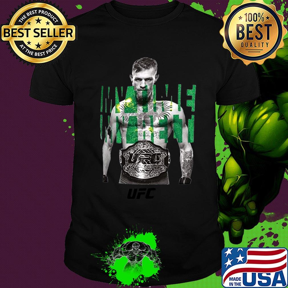 Reebok conor mcgregor ufc my time my belt champions shirt