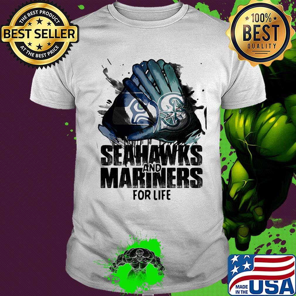 Seattle seahawks and seattle mariners for life art shirt Seattle seahawks and seattle mariners for life art shirt