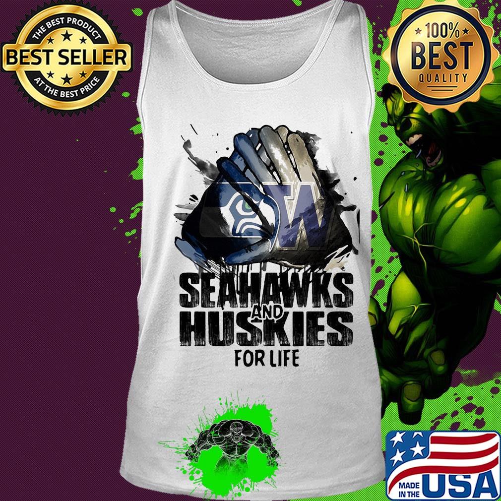 Seattle seahawks and washington huskies for life s Tank top Seattle seahawks and washington huskies for life s Tank top
