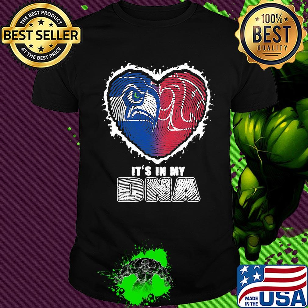 Seattle seahawks and washington state cougars it's in my dna shirt