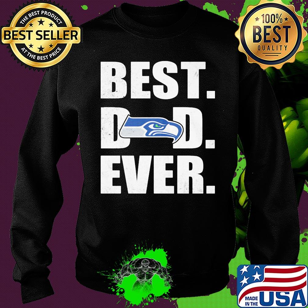 Seattle seahawks logo best dad ever happy father's day s Sweater Seattle seahawks logo best dad ever happy father's day s Sweater