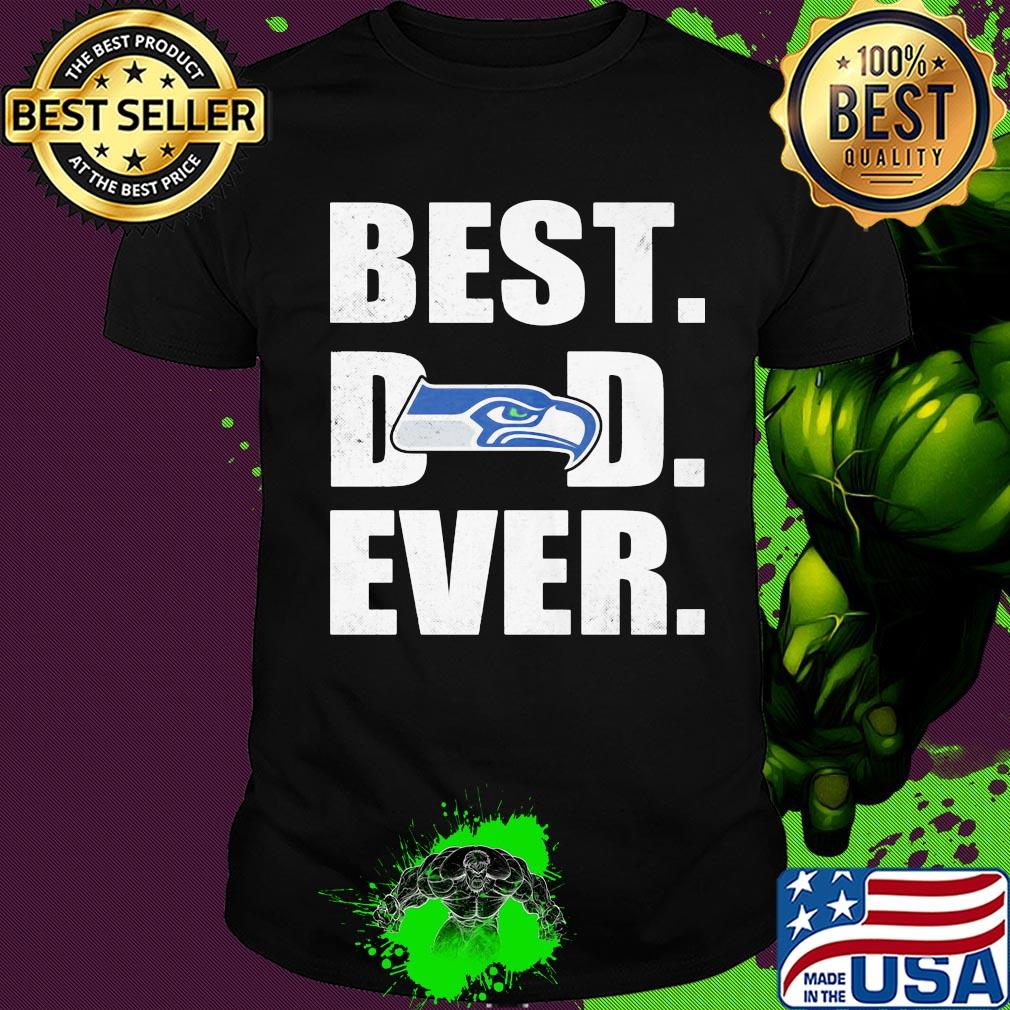Seattle seahawks logo best dad ever happy father's day shirt