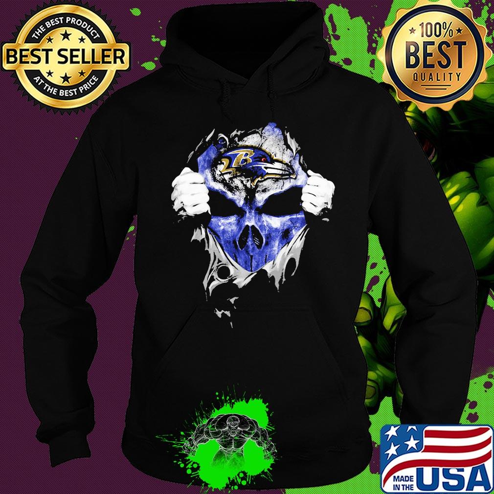 Skull baltimore ravens football logo s Hoodie Skull baltimore ravens football logo s Hoodie