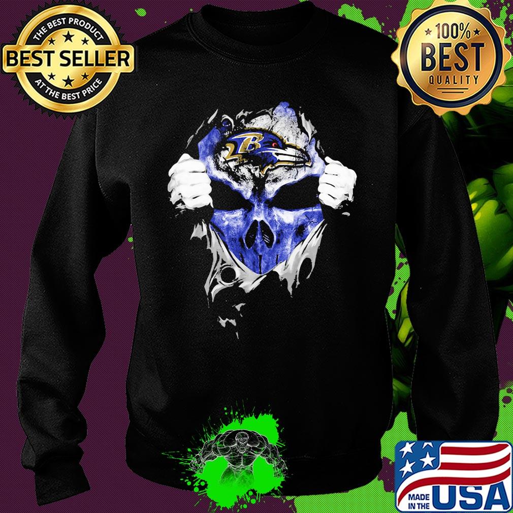 Skull baltimore ravens football logo s Sweater Skull baltimore ravens football logo s Sweater