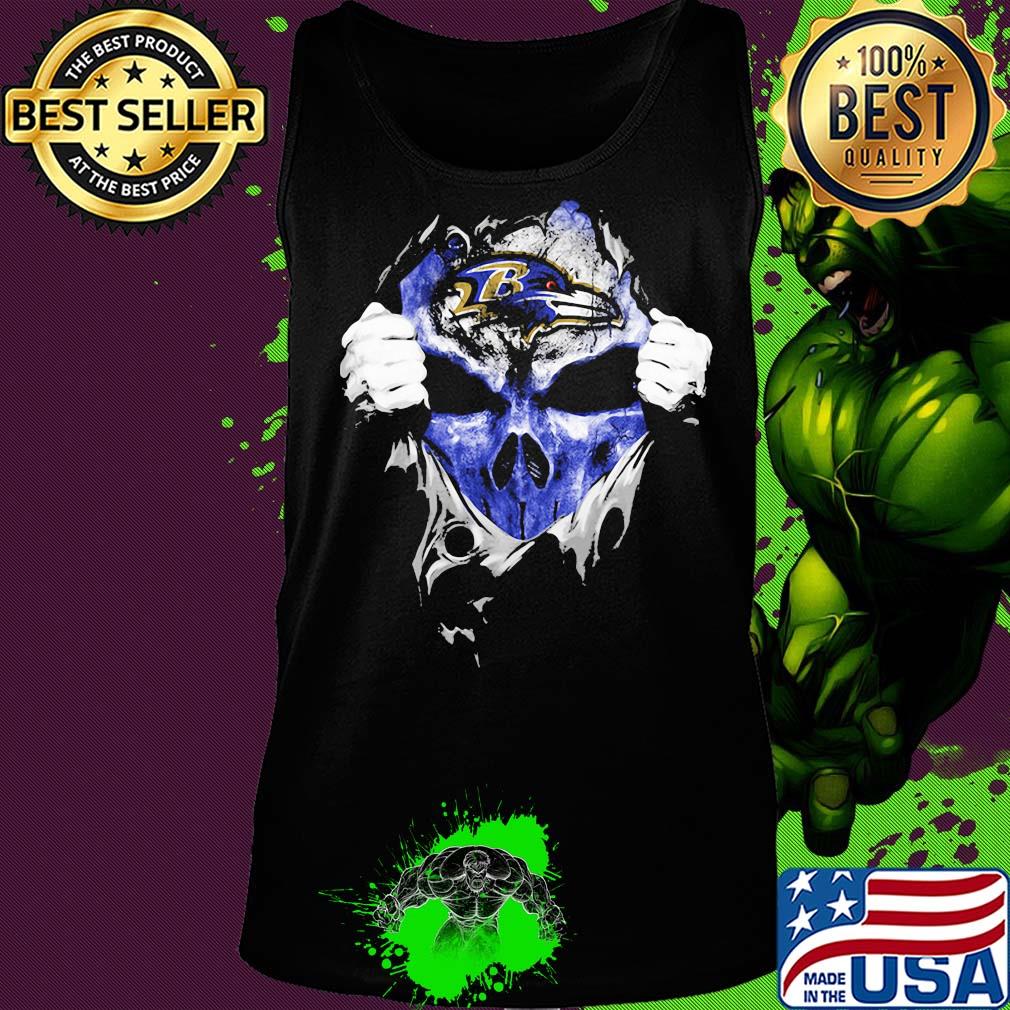 Skull baltimore ravens football logo s Tank top Skull baltimore ravens football logo s Tank top