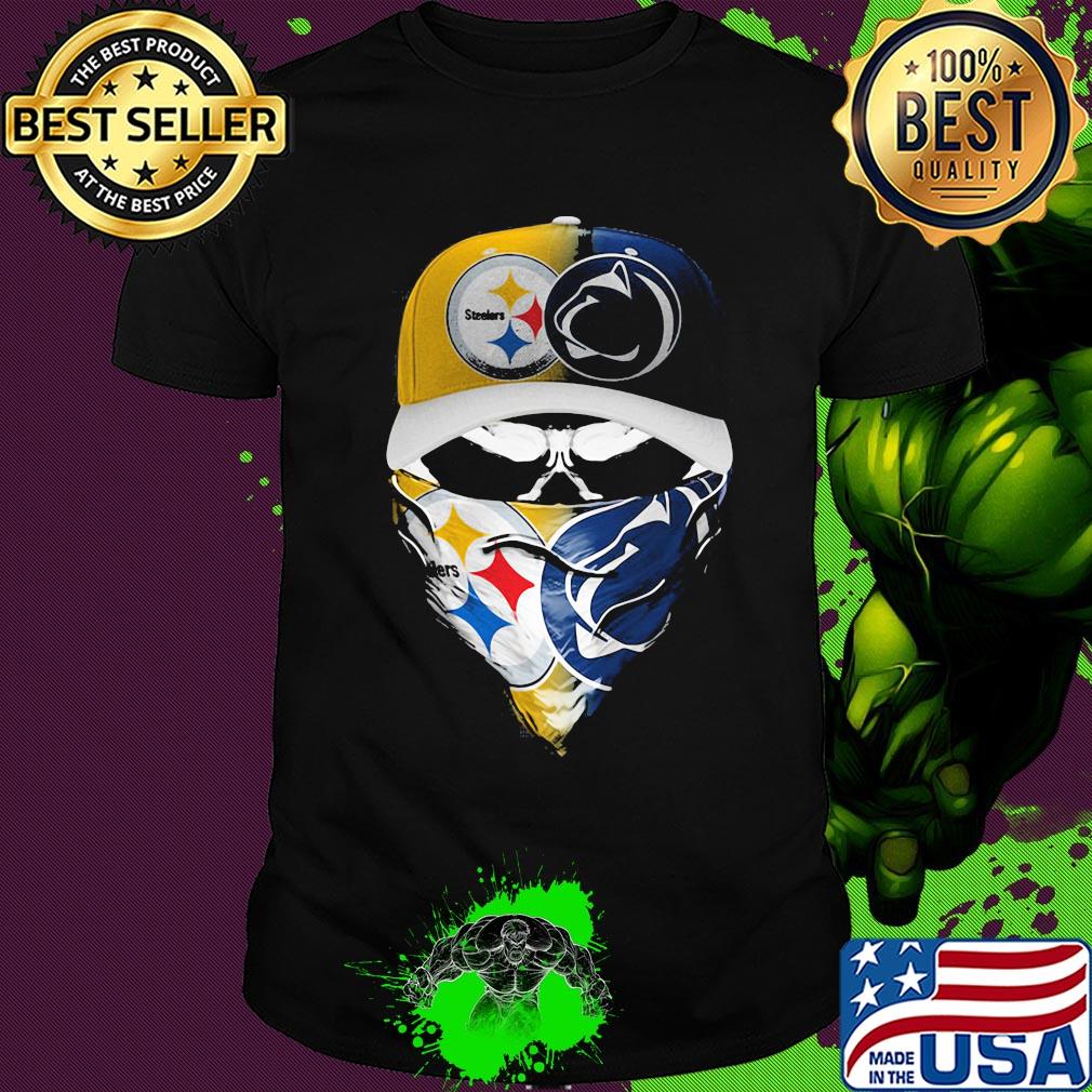 Skull mask player pittsburgh steelers vs penn state nittany lions shirt