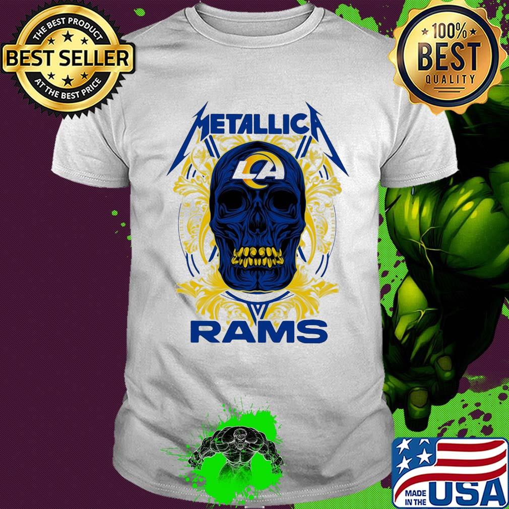 Skull metallica los angeles rams shirt
