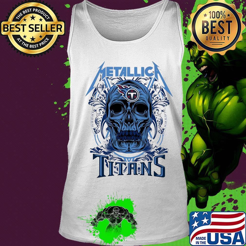 Skull metallica tennessee titans s Tank top Skull metallica tennessee titans s Tank top