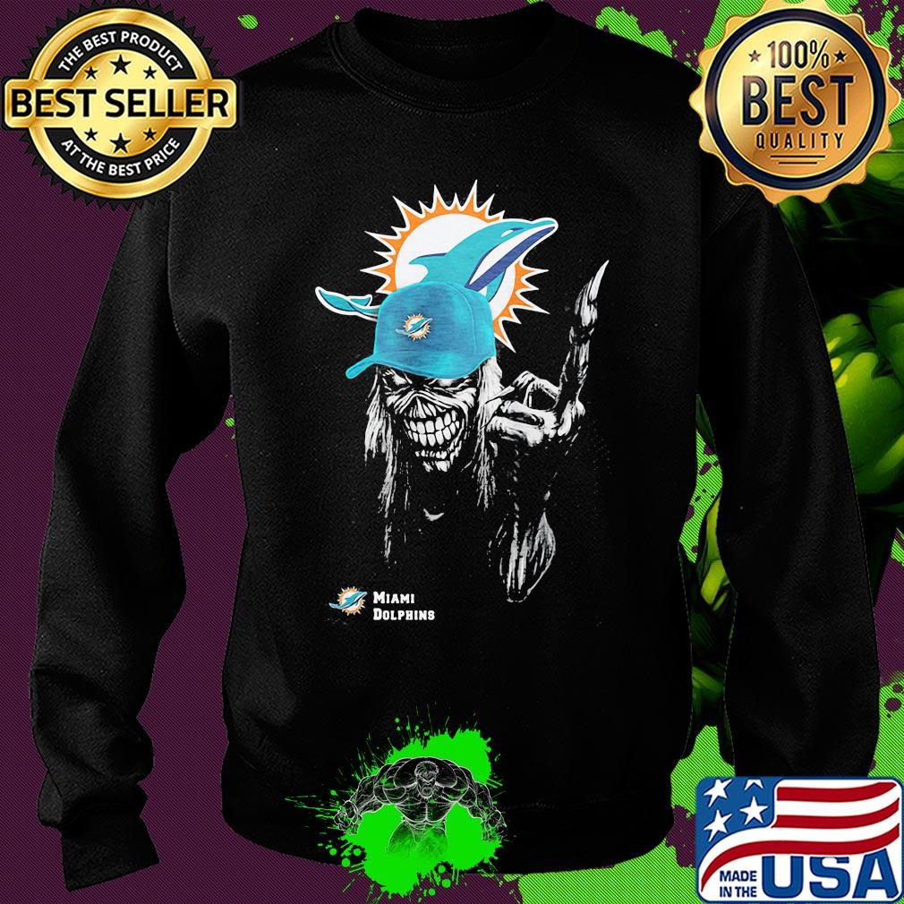Skull miami dolphins football s Sweater Skull miami dolphins football s Sweater