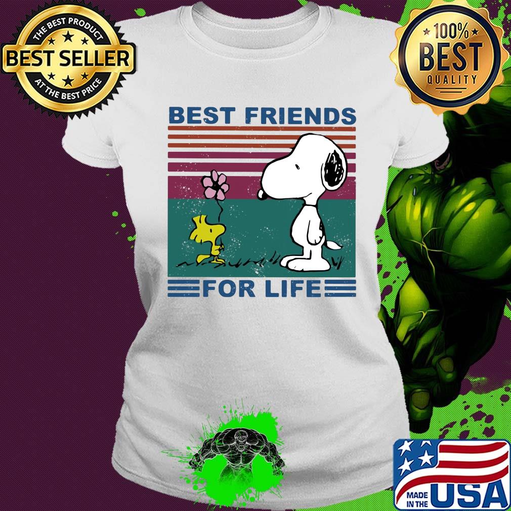 Snoopy and woodstock best friends for life vintage s Ladies tee Snoopy and woodstock best friends for life vintage s Ladies tee