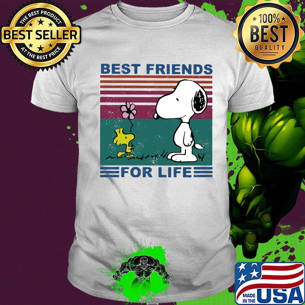 Snoopy and woodstock best friends for life vintage shirt